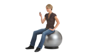 TOGU ballon assis ABS, argent
