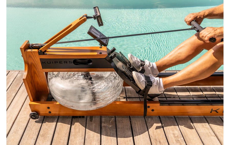 Kuipers Fitness Rudergerät Aqua Rower Helle Esche