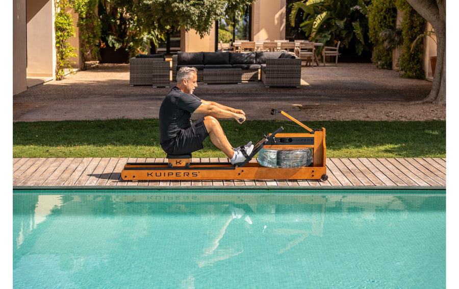 Kuipers Fitness Rudergerät Aqua Rower Helle Esche