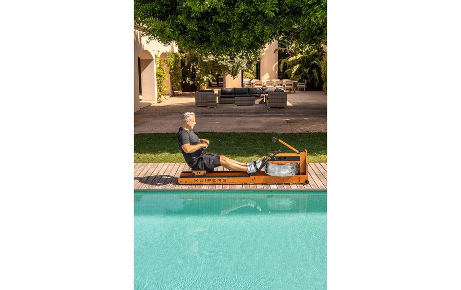 Kuipers Fitness Rudergerät Aqua Rower Helle Esche