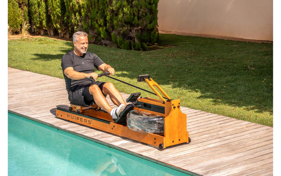 Kuipers Fitness Rudergerät Aqua Rower Helle Esche