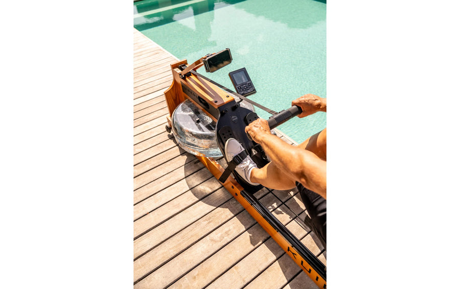 Kuipers Fitness Rudergerät Aqua Rower Helle Esche