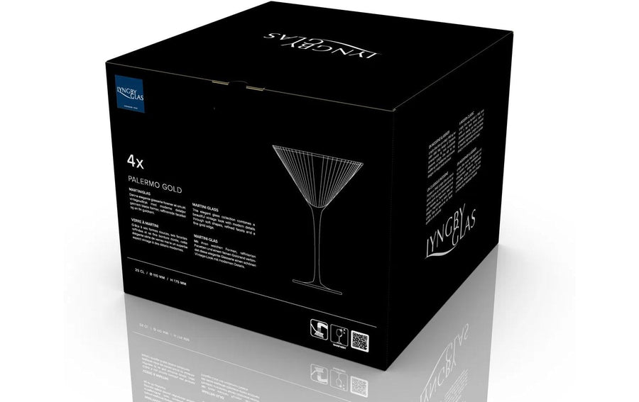 Lyngby Martiniglas Palermo Gold 25 cl, 4 Stück - Foto 6