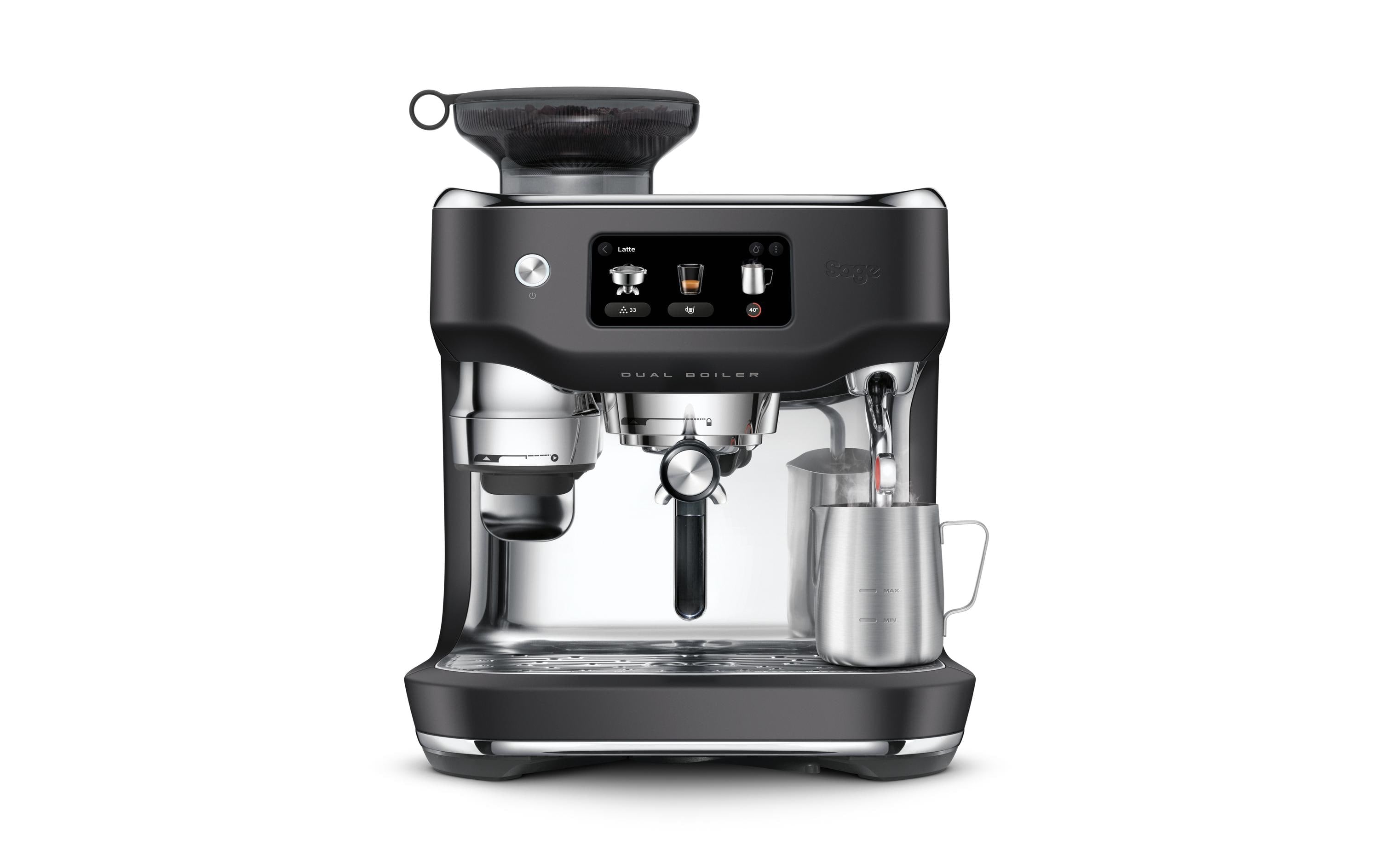 Sage Siebträgermaschine Oracle Dual Boiler Black Truffel