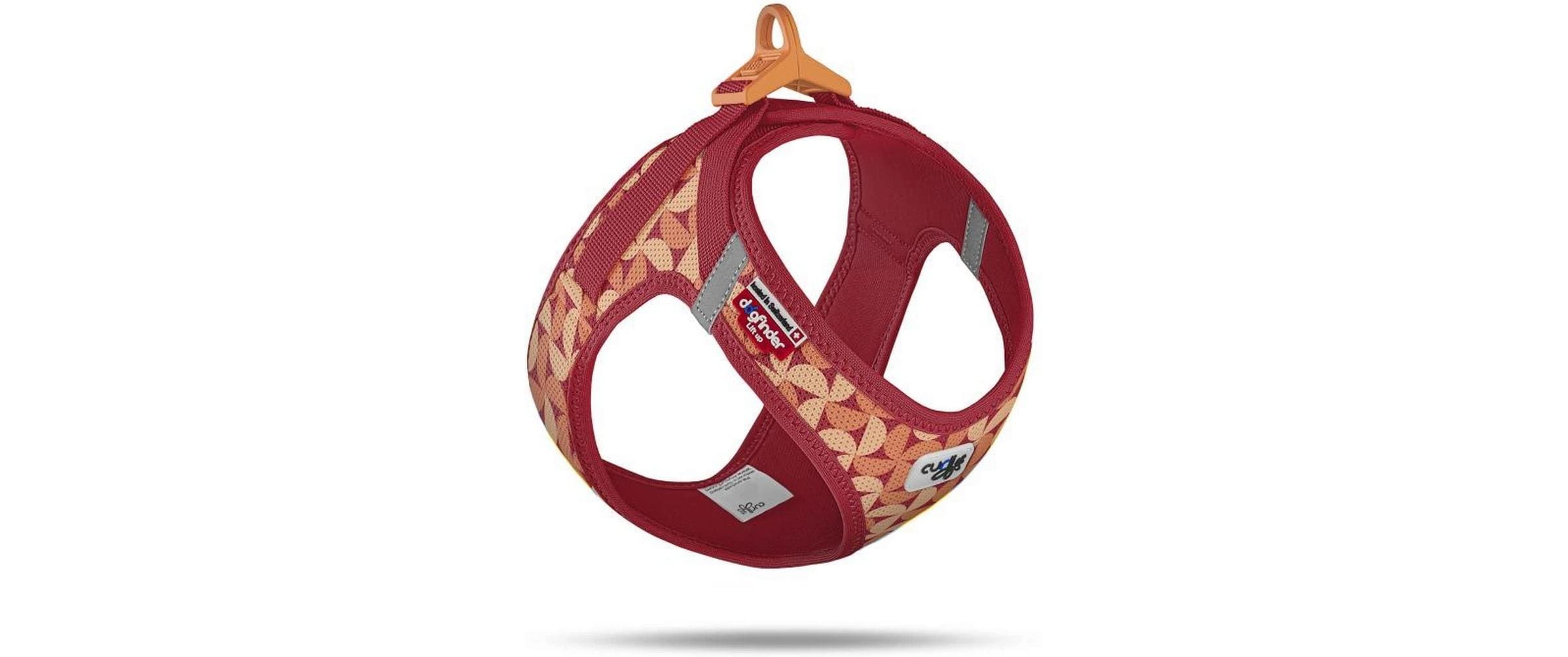 curli Geschirr Vest Air-Mesh LE26 2XS Semi Circle Rot