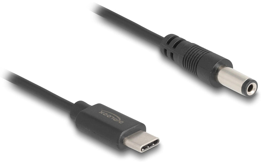 Delock USB-Stromkabel Hohlstecker 5.5/2.1 mm USB-C - Spezial 1 m - Foto 1