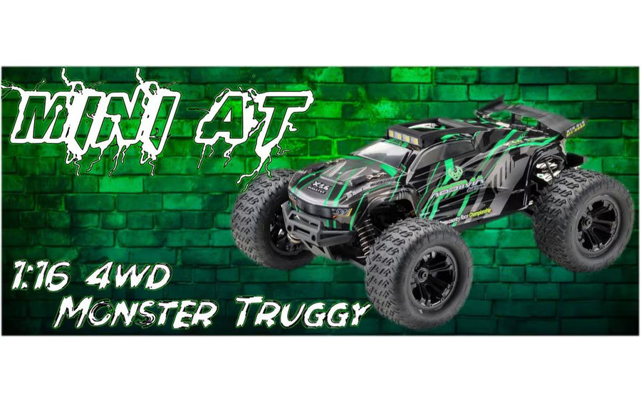 Absima Truggy MINI AT grün/grau, 4WD, RTR, 1:16