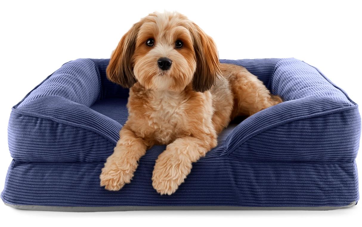 Lumaland Hundebett Indoor Cord S Dunkelblau