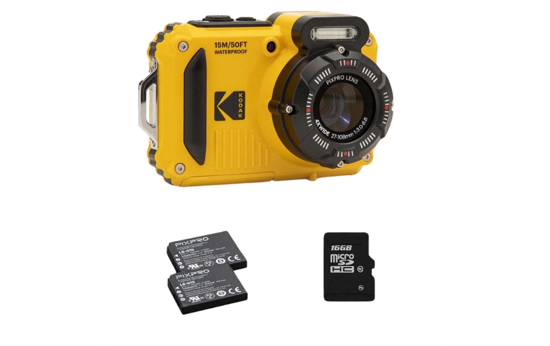 Kodak Unterwasserkamera PixPro WPZ2 Kit Gelb