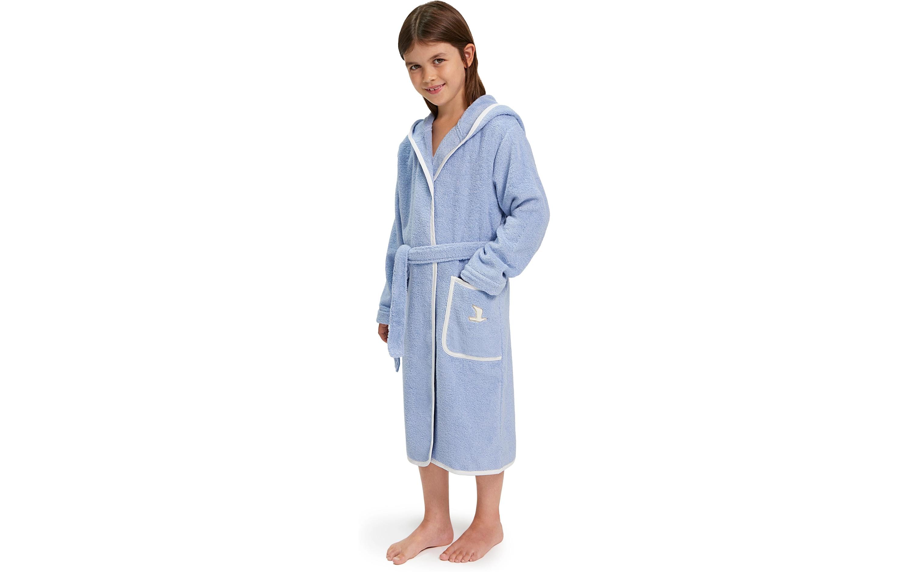 Möve Kinderbademantel Soft Hug Grösse 92, Aqua