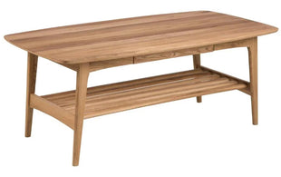 AC Design Couchtisch Emma Braun, 130 x 70 x 51 cm