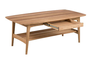 AC Design Couchtisch Emma Braun, 130 x 70 x 51 cm
