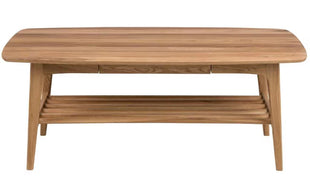 AC Design Couchtisch Emma Braun, 130 x 70 x 51 cm