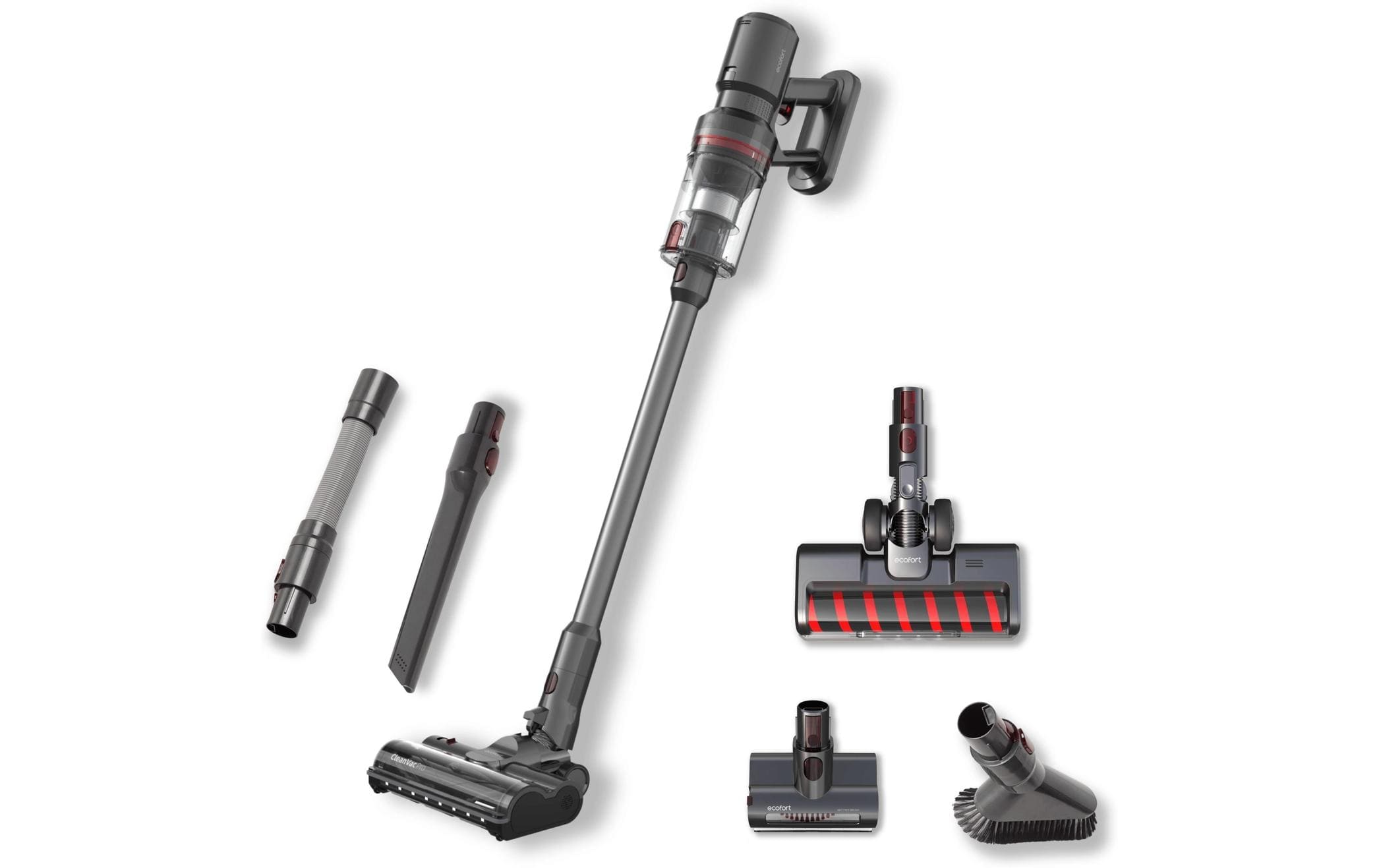 Ecofort Akku-Hand- und Stielsauger ecoQ CleanVac Pro Complete