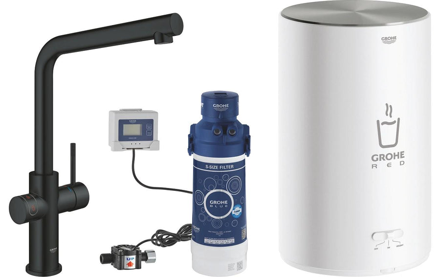 GROHE Küchenarmatur Red Duo L-Auslauf Grösse M Samt Schwarz - Foto 1