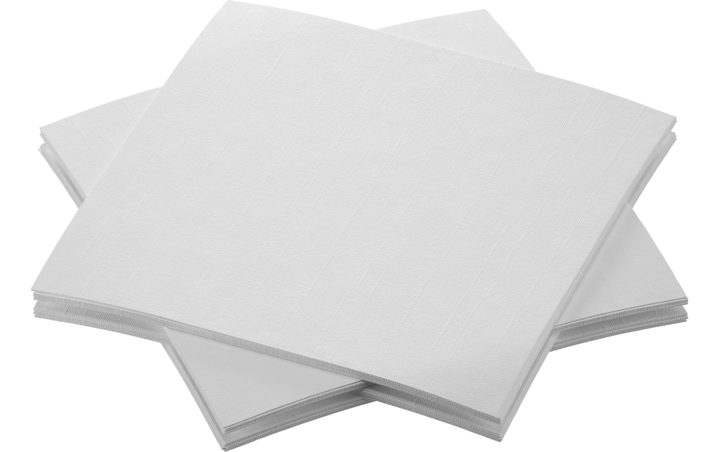 Duni Cocktailservietten 20 cm x 20 cm, 180 Stück, Weiss