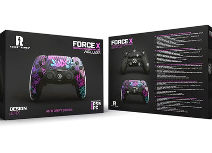 Rocket Games Controller Force X Hall Effect Wireless Jinx Schwarz