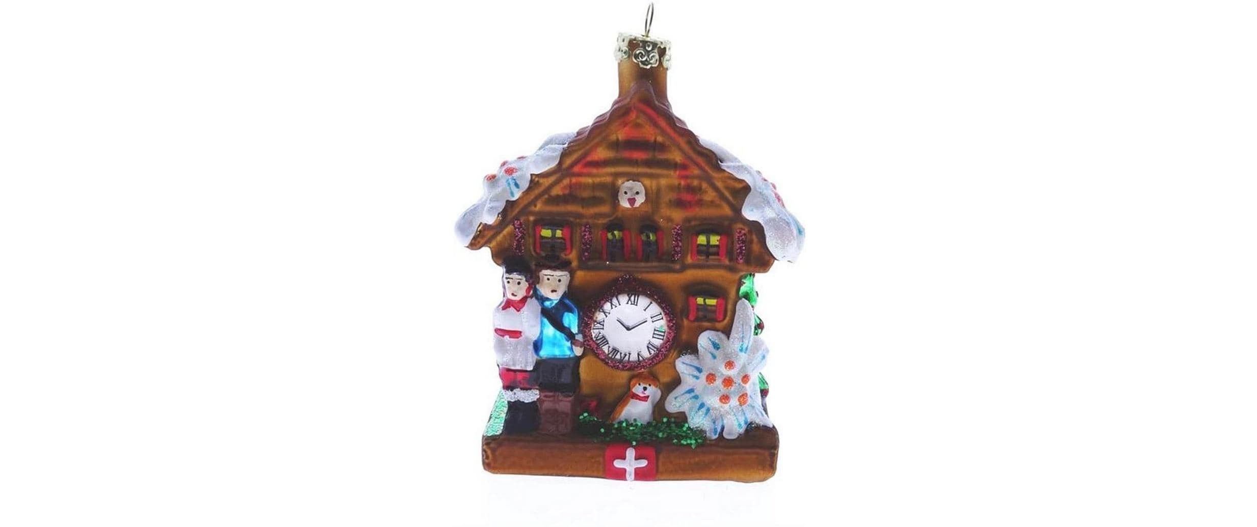 creanorm Weihnachtskugel Kuckucksuhr Heidi Peter Mehrfarbig