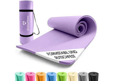 World Fitness Fitnessmatte Yamuna 183 cm x 61 cm, Lila