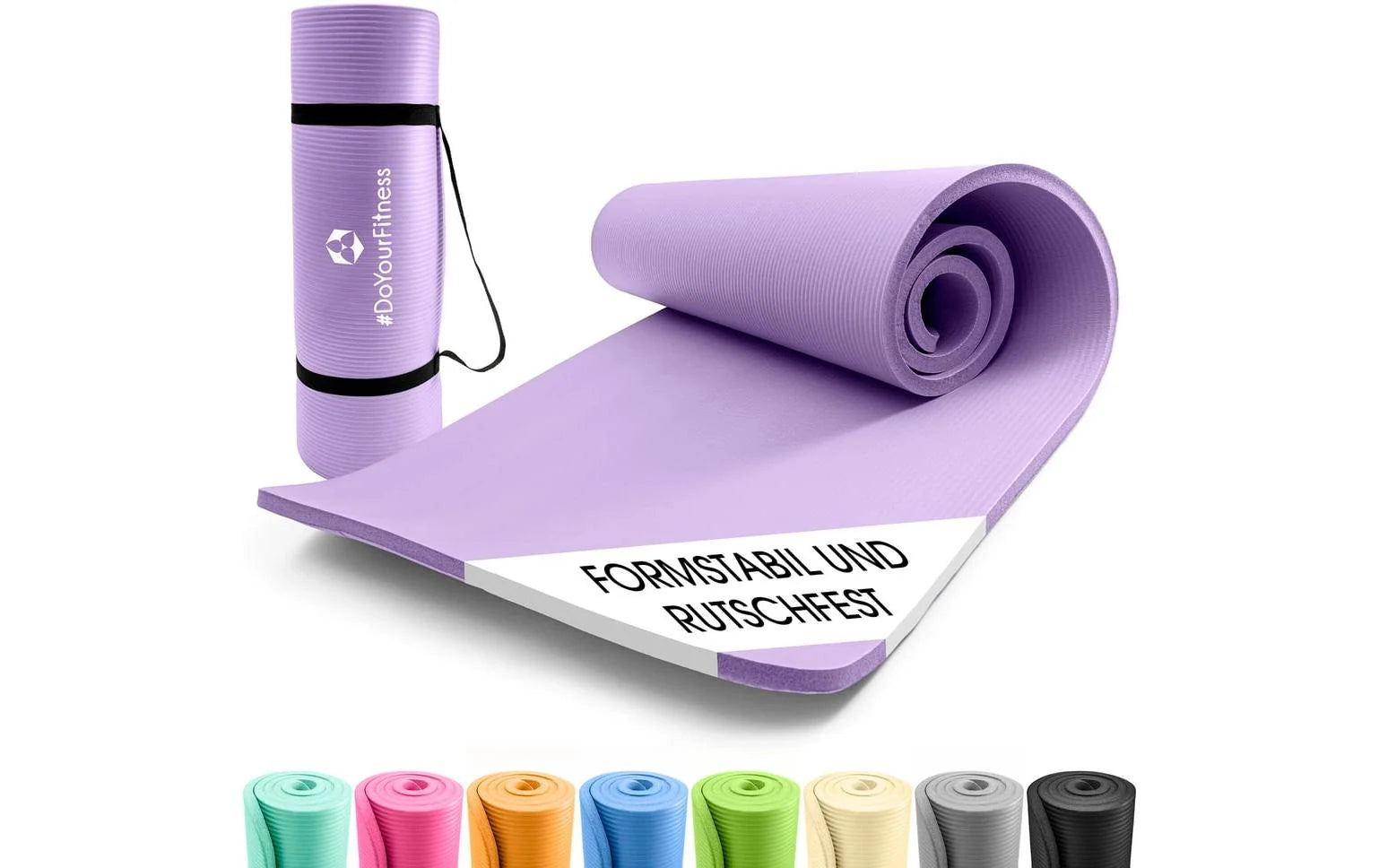 World Fitness Tappetino fitness Yamuna 183 cm x 61 cm, Viola