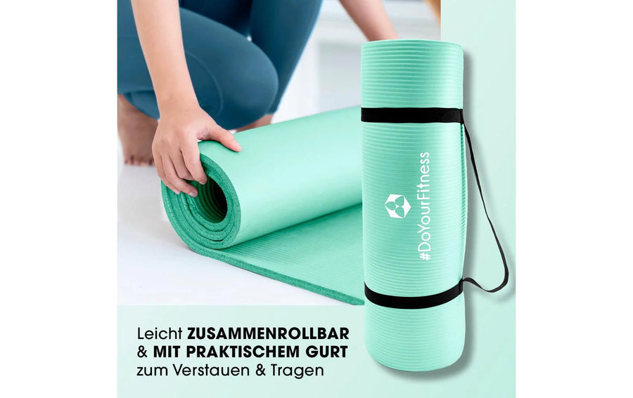 World Fitness Tappetino fitness Jivan 183 cm x 61 cm, Turchese