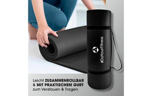 World Fitness Fitnessmatte Jivan 183 cm x 61 cm, Schwarz