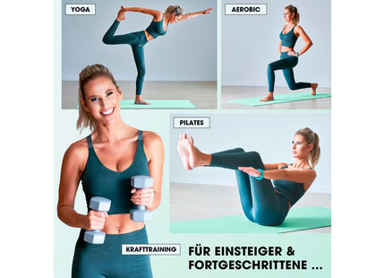 World Fitness Fitnessmatte Yamuna 183 cm x 61 cm, Türkis