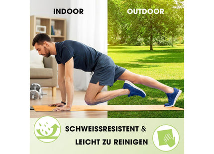 World Fitness Fitnessmatte Yamuna 183 cm x 61 cm, Grün