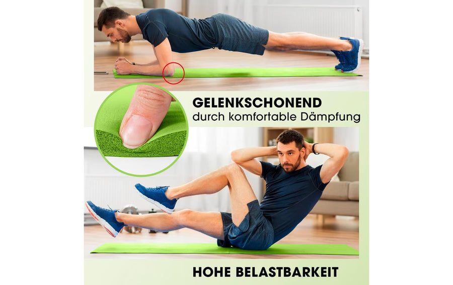 World Fitness Tappetino fitness Yamuna 183 cm x 61 cm, Verde