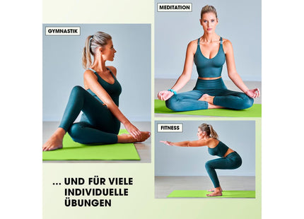 World Fitness Fitnessmatte Yamuna 183 cm x 61 cm, Grün