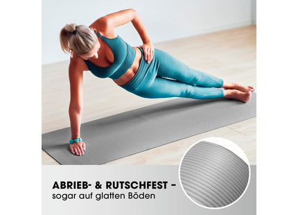 World Fitness Fitnessmatte Yamuna 183 cm x 61 cm, Grau