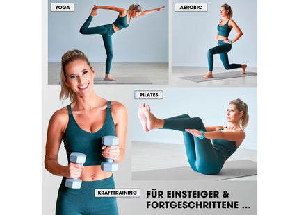 World Fitness Fitnessmatte Yamuna 183 cm x 61 cm, Grau