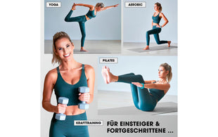 World Fitness Fitnessmatte Yamuna 183 cm x 61 cm, Grau