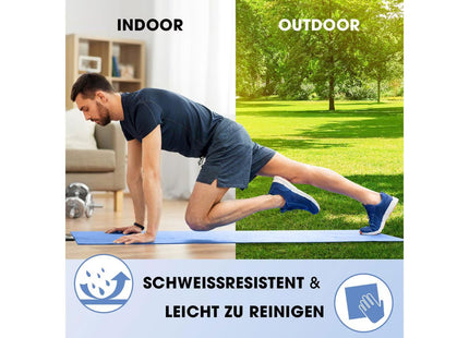 World Fitness Fitnessmatte Yamuna 183 cm x 61 cm, Blau