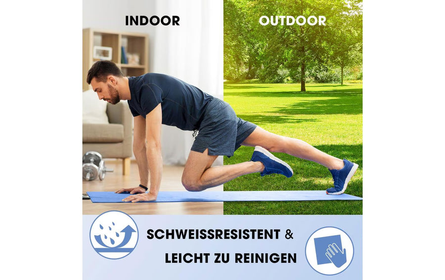 World Fitness Tappetino fitness Jivan 183 cm x 61 cm, Blu