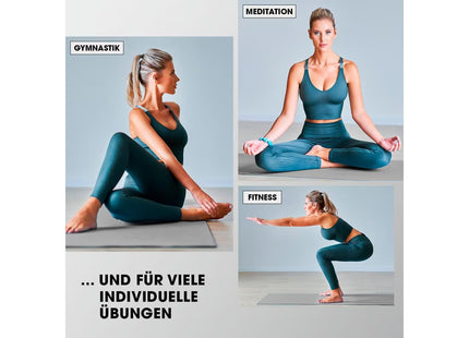 World Fitness Fitnessmatte Yamuna 183 cm x 61 cm, Grau