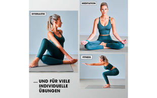 World Fitness Fitnessmatte Yamuna 183 cm x 61 cm, Grau