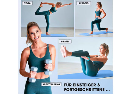 World Fitness Fitnessmatte Yamuna 183 cm x 61 cm, Blau
