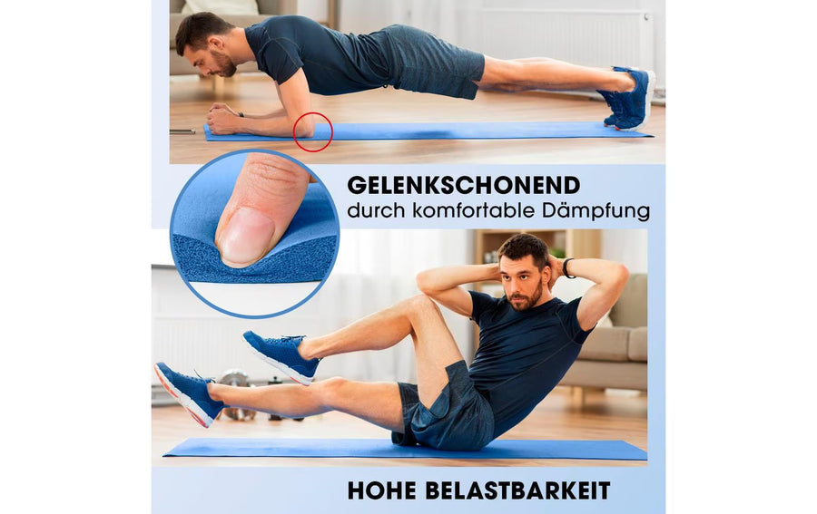 World Fitness Tappetino fitness Jivan 183 cm x 61 cm, Blu