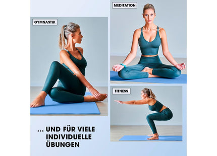 World Fitness Fitnessmatte Yamuna 183 cm x 61 cm, Blau