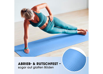 World Fitness Fitnessmatte Yamuna 183 cm x 61 cm, Blau