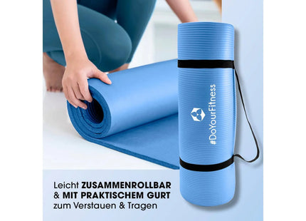World Fitness Fitnessmatte Yamuna 183 cm x 61 cm, Blau