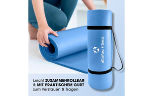 World Fitness Fitnessmatte Jivan 183 cm x 61 cm, Blau