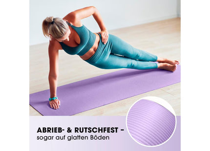 World Fitness Fitnessmatte Yamuna 183 cm x 61 cm, Lila