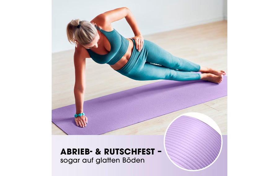 World Fitness Tappetino fitness Yamuna 183 cm x 61 cm, Viola
