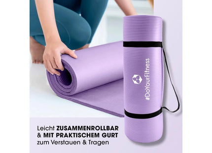 World Fitness Fitnessmatte Yamuna 183 cm x 61 cm, Lila
