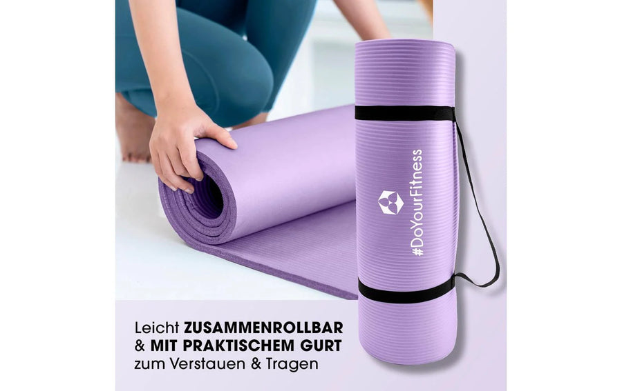 World Fitness Tappetino fitness Yamuna 183 cm x 61 cm, Viola