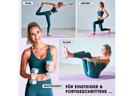 World Fitness Fitnessmatte Yamuna 183 cm x 61 cm, Lila