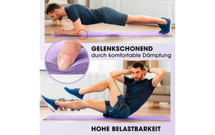 World Fitness Fitnessmatte Yamuna 183 cm x 61 cm, Lila