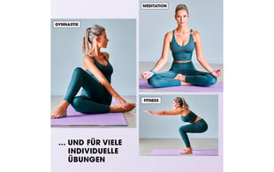 World Fitness Fitnessmatte Yamuna 183 cm x 61 cm, Lila